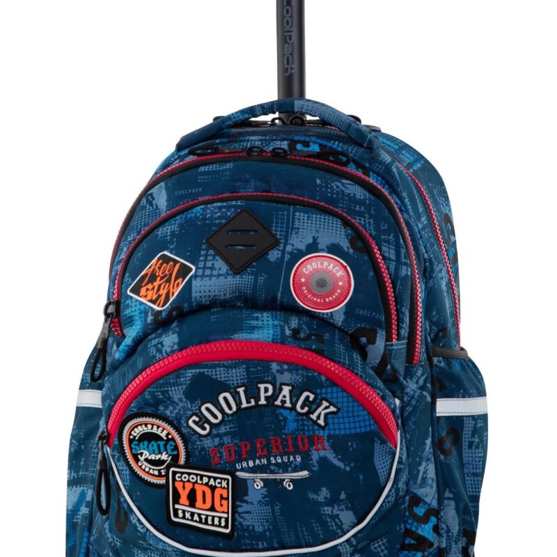 COOLPACK ΣΧΟΛΙΚΟ ΣΑΚΙΔΙΟ TROLLEY STARR BLUE (BADGES B) B35154 B35154