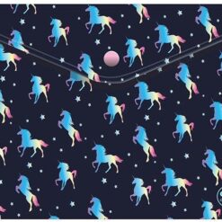 COOLPACK ΦΑΚΕΛΟΣ ΜΕ ΚΟΥΜΠΙ ΠΛΑΣΤΙΚΟΣ Α4 BLUE UNICORN 24352CP