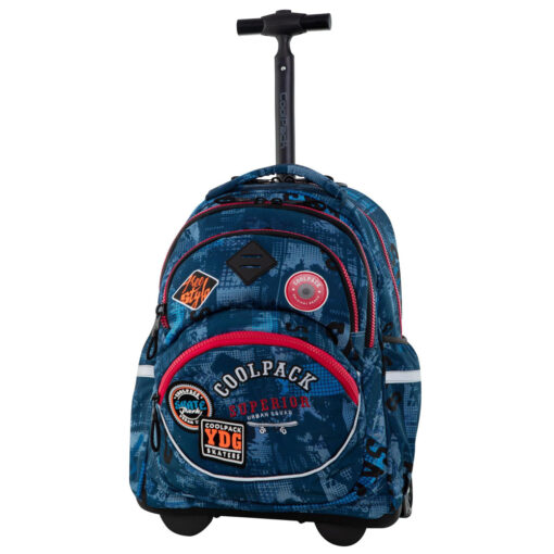 COOLPACK ΣΧΟΛΙΚΟ ΣΑΚΙΔΙΟ TROLLEY STARR BLUE (BADGES B) B35154 B35154