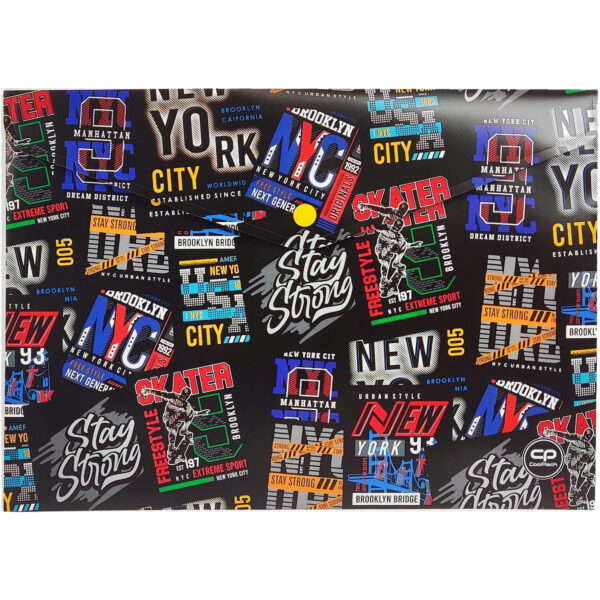 COOLPACK ΦΑΚΕΛΟΣ ΜΕ ΚΟΥΜΠΙ ΠΛΑΣΤΙΚΟΣ Α4 BIG CITY 24987CP