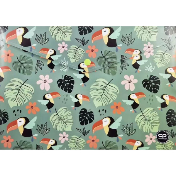 COOLPACK ΦΑΚΕΛΟΣ ΜΕ ΚΟΥΜΠΙ ΠΛΑΣΤΙΚΟΣ Α4 TOUCANS 23393CP